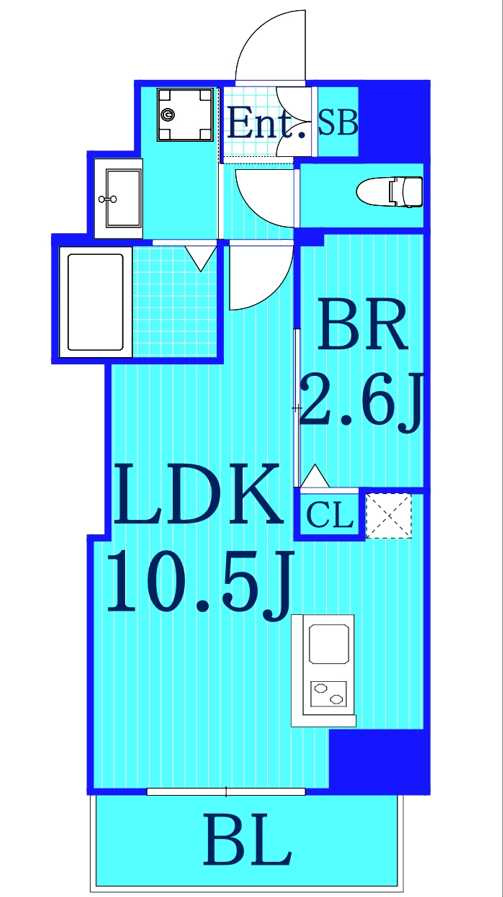 リヴシティ横濱末吉町弐番館の間取り