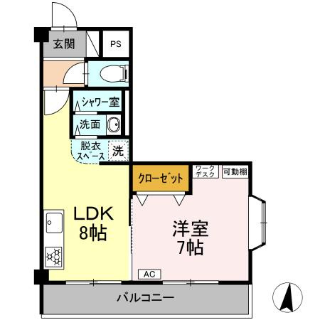 カーサM.Uの間取り