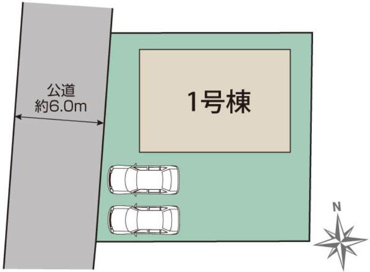 水戸市千波町6期　新築戸建の区画図