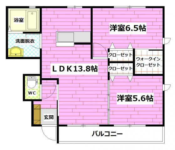 ガーデンヴィラSAKURA B棟の間取り