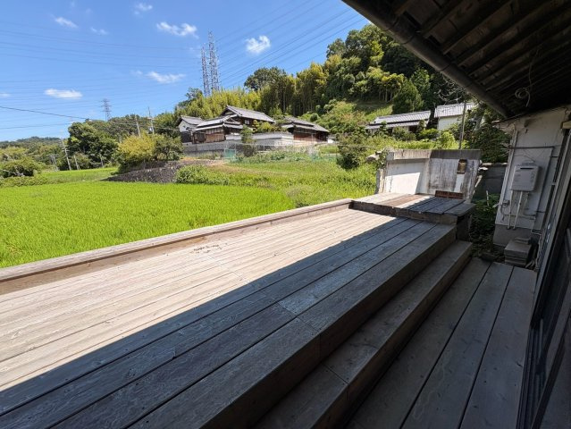 北田原町店舗のバルコニー