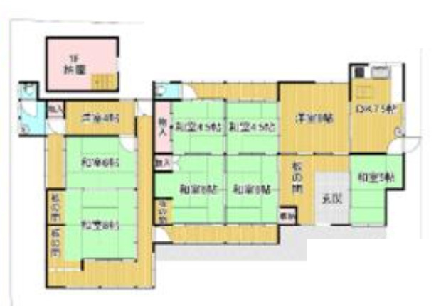 北田原町店舗の間取り