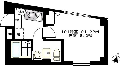 【間取り】 | b’CASA新大橋 | 「b’CASA新大橋」