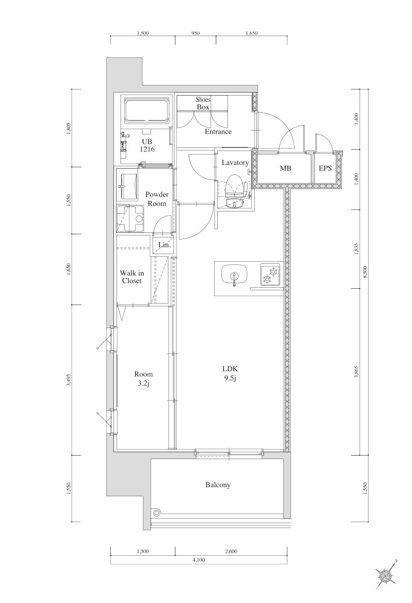 新品家具付きマンション清川11(KaGood福岡)の間取り|※間取りと異なる場合は現状を優先します。