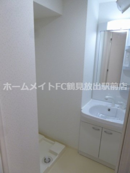 大阪市東成区深江北２丁目の賃貸マンションの洗面所