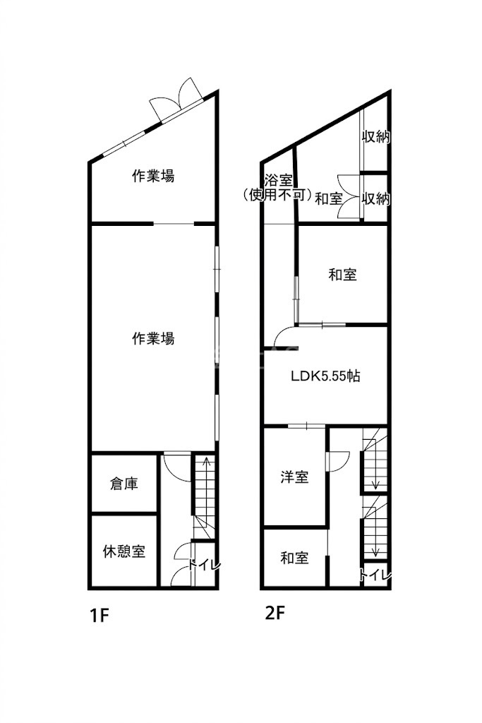 旭区中宮２丁目 貸倉庫・事務所の間取り