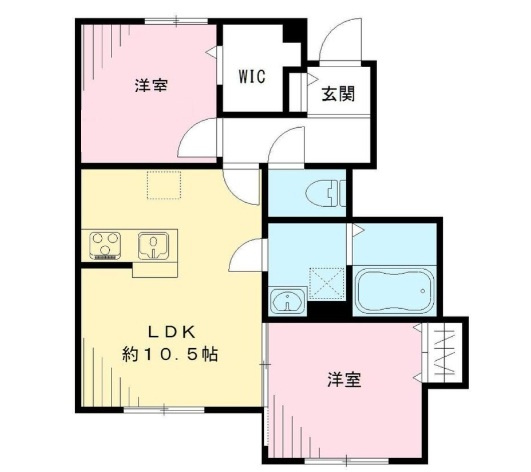 メゾンペジーブルの間取り|間取りです。