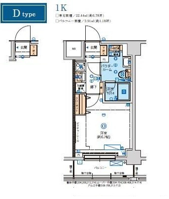 リヴシティ横濱ヒルサイドテラスの間取り|間取りです。