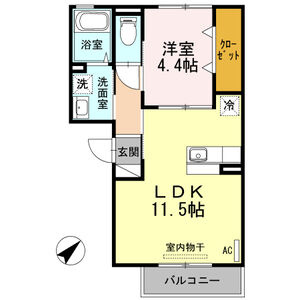 【間取り】 | エスポワール杭瀬