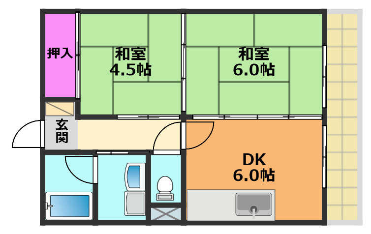 ファゼンダ宮野の間取り