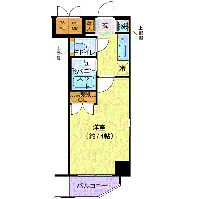 メインステージ秋葉原駅前の間取り