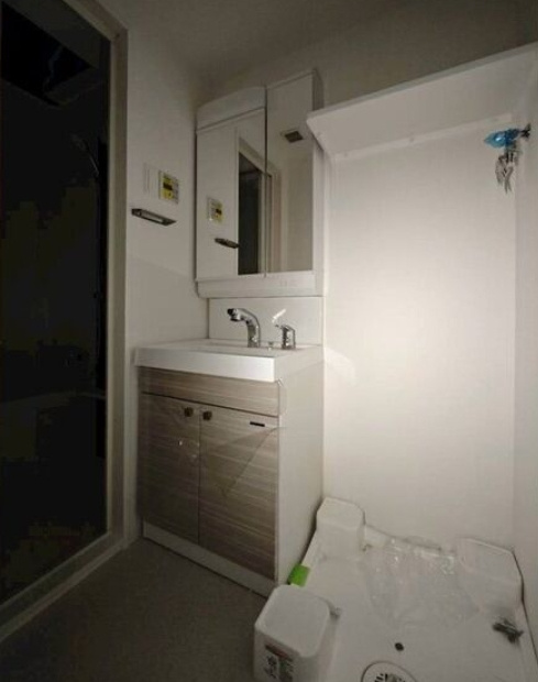 エスリード大阪セレスティアの独立洗面台