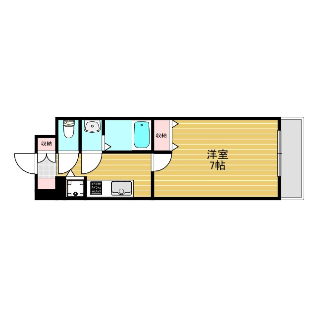 シャルマンパレ淡路の間取り