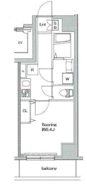 グランヴァン住吉駅前の間取り|間取りです。