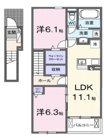 【間取り】 | アルディエンテ栄町