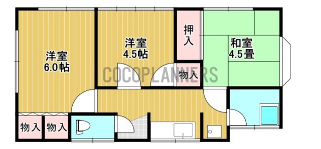 スリーエス蓮台寺の間取り