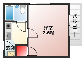 【間取り】 | ドミールタチバナ五月町Ⅱ