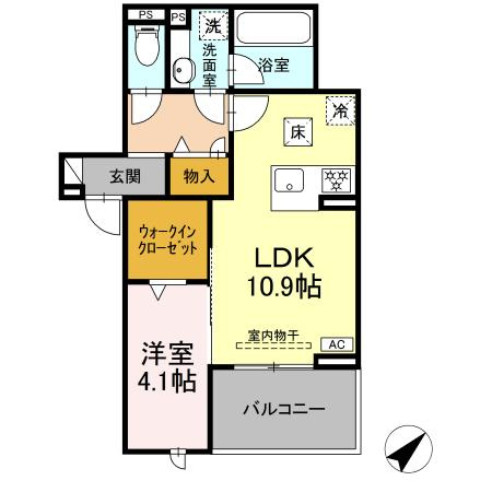 D-avance 柱六番町Ⅲの間取り