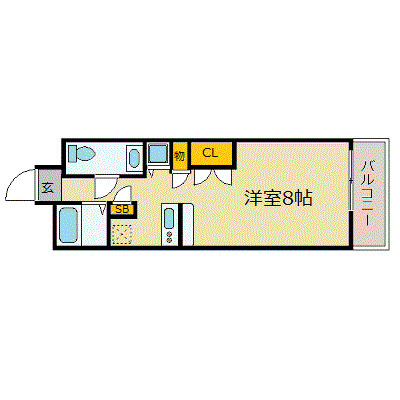エスリード御堂筋梅田の間取り