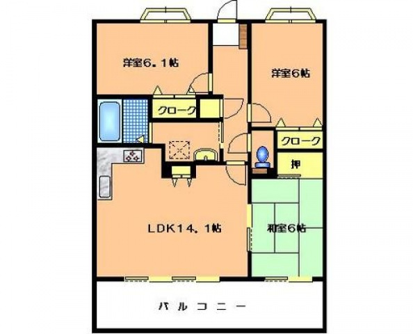 グリーンヒル吉村3の間取り
