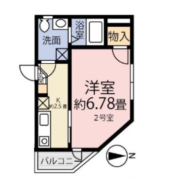 葛飾区亀有５丁目の賃貸マンションの間取り
