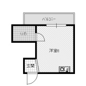 寝屋川コスモシティの洋室