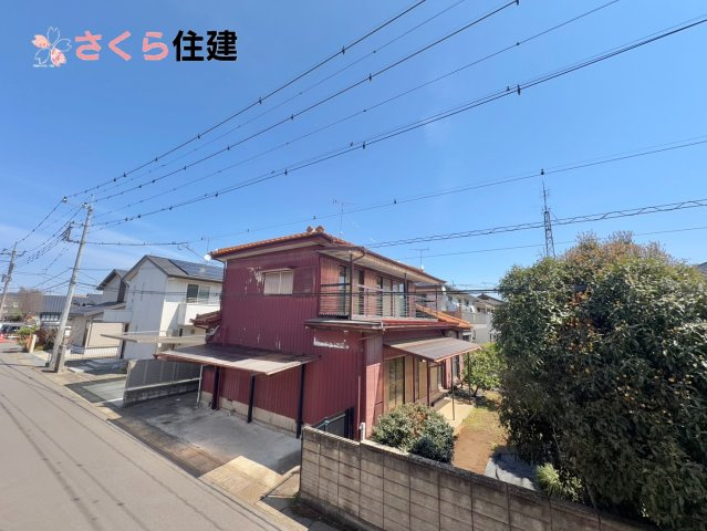 野木町丸林　古家付き土地の前面道路含む現地写真