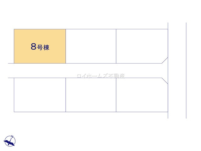 【区画図】 | 名古屋市港区船頭場１丁目304『仲介料無料』新築戸建て | 8号棟