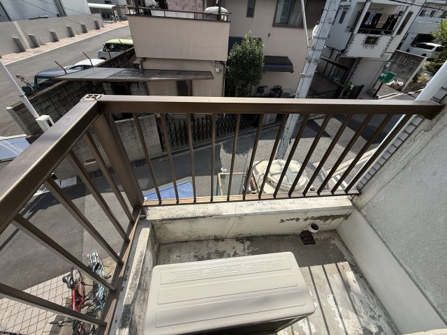 下木田マンションのバルコニー