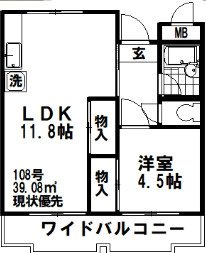 梅ヶ丘ハイツの間取り