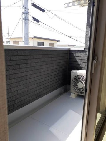 ハッピーメゾン鳴門　Ａのバルコニー|外からの目が気にならないバルコニーで洗濯物が干せます