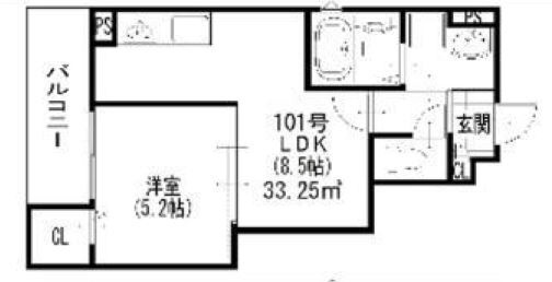 クリエオーレ大利元町の間取り