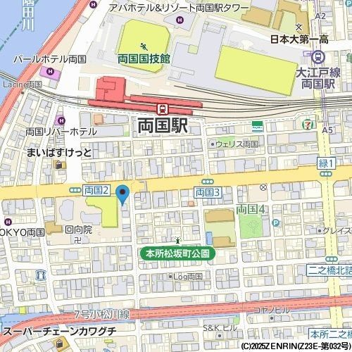 ＣＩＴＹ　ＳＰＩＲＥ両国の地図