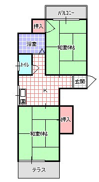 マンション六車の間取り