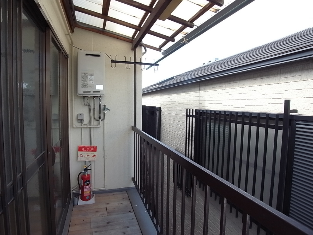 緑町マンションのバルコニー