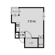 シュトラーセ北田の洋室