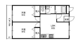 レオハイム木屋の間取り
