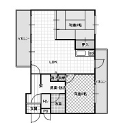 ハイツ香里ウエストの間取り