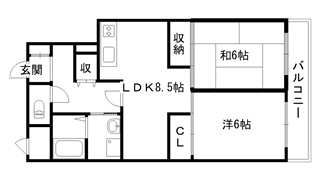 龍宝マンションの間取り
