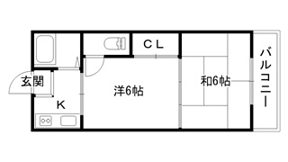 発春八坂ハイツの間取り