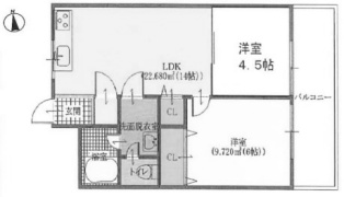 ＷＩＮＤ　ＨＩＬＬ香里Ⅰの間取り