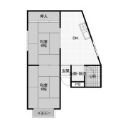 田井町マンションの間取り