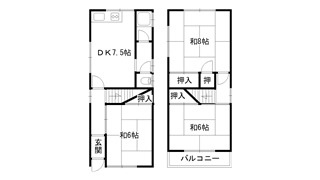辻本ハイツ8号の間取り