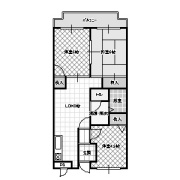 リバーサイドマンション川勝の間取り