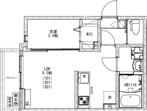 KEIAI RESIDENCE 北大宮Ⅱの間取り