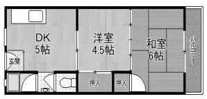 香里園ハイツの間取り