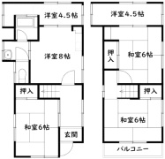 太秦緑が丘藤原貸家