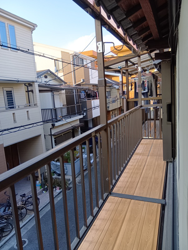 御幸東町一戸建てのバルコニー