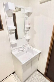 福田マンションの洗面所
