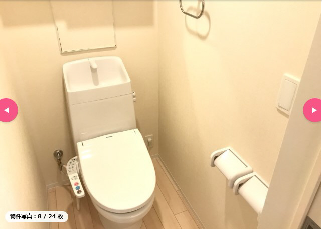 カロテラスのトイレ